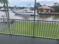 Balcony view overlooking marina and boats at 715 S Beach St # 306D, Daytona Beach, FL 32114