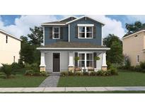 Two-story home with blue siding and gray accents at 2164 Forest Cir # 33, Orlando, FL 32803