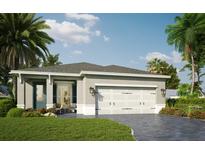 Single-story house with a two-car garage and well-manicured lawn at 100 Elena Lavin Cir # 38, Orlando, FL 32807
