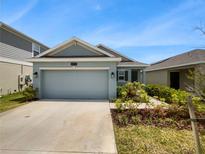 Two car garage and front yard at 6931 Wilson Pasture Ave, Groveland, FL 34736