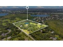 Aerial view of house and surrounding land at 12151 Walker Pond Rd, Winter Garden, FL 34787