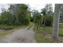 Driveway leading to a house in a wooded area at 2695 Absher Rd, Saint Cloud, FL 34771