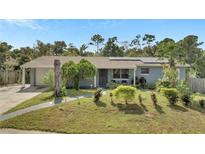 House exterior featuring a gray color scheme and solar panels at 3424 Dragoon Pl, Orlando, FL 32818