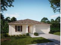 Newly built one-story house with a two-car garage at 1648 Andover Ridge Dr, Deland, FL 32720