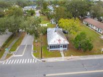 House with a large yard, viewed from above at 1017 Mabbette St, Kissimmee, FL 34741