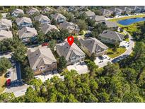 Aerial view showcasing the community and property location at 10759 Gran Paradiso Dr # S, Orlando, FL 32832