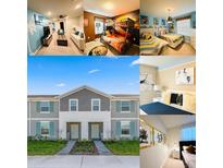 Exterior view of a two-story house with landscaped front yard at 710 Gardenia Ln, Davenport, FL 33897