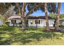 House exterior with a lush green lawn at 1626 New Abbey Ave, Leesburg, FL 34788