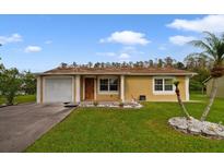 Single-story home with attached garage and landscaping at 793 E Birchwood Cir, Kissimmee, FL 34743