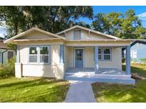 Charming bungalow with a newly painted exterior and porch at 1020 W Line St, Leesburg, FL 34748