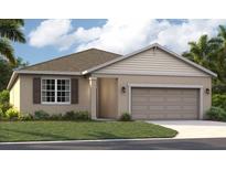 One-story house with a two-car garage and front yard at 3577 Dahlia Dr, Lake Hamilton, FL 33851