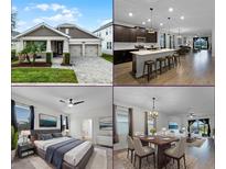 Beautiful two-story house with a two-car garage and landscaped front yard at 12037 Imaginary Way, Orlando, FL 32832