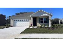 One-story house with a white garage door and landscaped lawn at 439 Taylor Groves Dr, Lake Wales, FL 33898