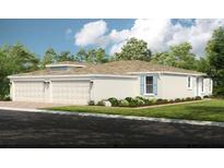 Two-story home with three-car garage and attractive landscaping at 5338 Spoonflower Ct, Saint Cloud, FL 34771