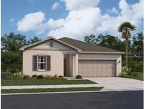 One-story home with a two-car garage and neutral color palette at 1460 Effra Way, Sanford, FL 32771