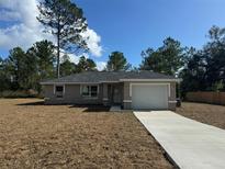 Newly constructed home with a single-car garage and spacious yard at 5331 Nw 60Th Ter, Ocala, FL 34482