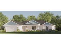 One-story craftsman home with light blue accents at Tbd Guava Terrace Loop, Ocklawaha, FL 32179