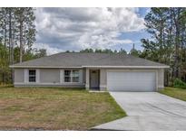 Newly built single-Gathering home with a driveway and attached garage at 2524 Sw 175Th Loop, Ocala, FL 34473
