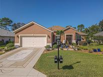 Beautiful Ranch home with 2 car garage, mature landscaping, and decorative driveway at 12152 Se 91St Ave, Summerfield, FL 34491