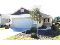 Single-story home with a two-car garage and well-manicured landscaping at 9871 Sw 99Th Loop, Ocala, FL 34481