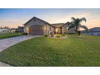 Beautiful home with landscaping and a two-car garage at 11254 Se 172Nd Pl, Summerfield, FL 34491