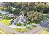 Aerial view of a single-Gathering home with a large lot at 34415 Kingfish St, Fruitland Park, FL 34731