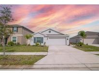 Light gray house exterior with attached garage at 132 Pineywoods St, St Cloud, FL 34772