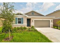 One-story home with a two-car garage and landscaping at 3317 Chicory Ct, Lake Hamilton, FL 33851