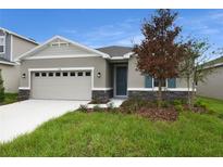 One-story home with two-car garage and landscaping at 154 Bull Frog Ln, Umatilla, FL 32784
