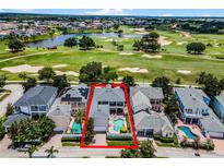 Luxury home with private pool, golf course view at 7714 Excitement Dr, Reunion, FL 34747