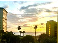 Sunrise over the ocean, seen from a beachfront property at 5300 S Atlantic Ave # 19-306, New Smyrna Beach, FL 32169