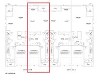 Two-unit floor plan showcasing kitchens, living rooms, and garages at 1782 Tila St, Kissimmee, FL 34746