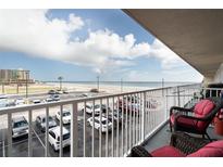 Balcony offers stunning ocean and beach views at 2043 S Atlantic Ave # 308, Daytona Beach, FL 32118