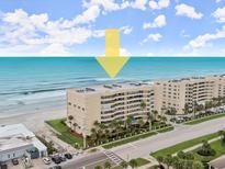 Aerial view of beachfront property with ocean access at 4525 S Atlantic Ave # 1203, Ponce Inlet, FL 32127