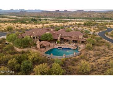 Large estate with pool and expansive desert views at 865 E Monte Vista Trl, Wickenburg, AZ 85390