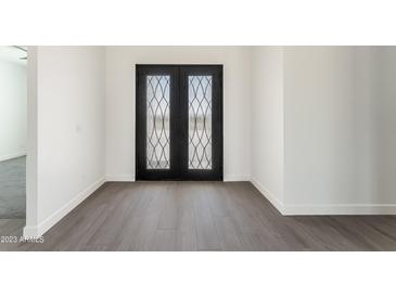 Elegant entryway with double doors and wood-look floors at 3368 W Judd Rd, San Tan Valley, AZ 85144