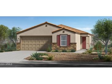 One-story home with a two-car garage and landscaping at 24367 W Jessica Ln, Buckeye, AZ 85326