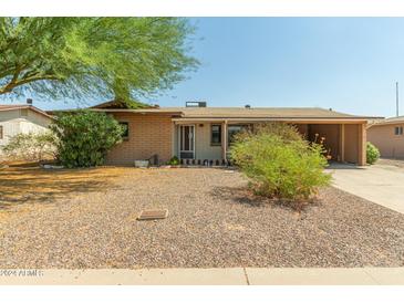 Ranch-style home with carport and mature landscaping at 1161 S Ocotillo Dr, Apache Junction, AZ 85120