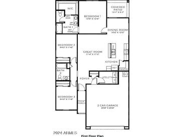 Three bedroom, two bath home with two car garage at 5513 E Arctic Ln, San Tan Valley, AZ 85140