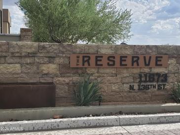 The Reserve community entrance at 11873 N. 136th St at 11673 N 136Th St # 1022, Scottsdale, AZ 85259