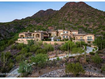 Luxury estate home nestled in the mountains at 11200 E Canyon Cross Way, Scottsdale, AZ 85255