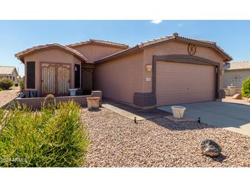 One-story house with a two-car garage and desert landscaping at 1373 E Cherry Hills Dr, Chandler, AZ 85249