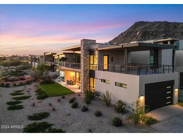 Luxury home with a modern design, private backyard, and mountain views at 6311 E Phoenician Blvd # 21, Scottsdale, AZ 85251