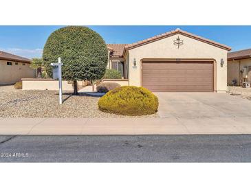 One-story home with two-car garage and landscaping at 16682 W Pacheco Ct, Surprise, AZ 85387