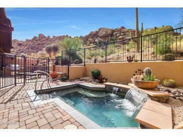 Relax in your private hot tub with a waterfall feature and mountain views at 27440 N Alma School Pkwy # 33-2, Scottsdale, AZ 85262