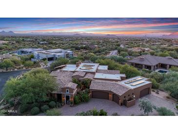 Luxury home with mountain views and solar panels at 38800 N 107Th Way, Scottsdale, AZ 85262