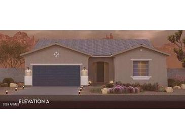 One-story home with two-car garage and desert landscaping at 36800 W San Clemente St, Maricopa, AZ 85138