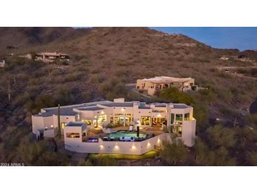 Luxury estate home with pool and spa, nestled on a mountainside with scenic views at 35037 N El Sendero Rd, Carefree, AZ 85377