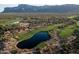 Aerial view of a golf course community at 3119 S Prospector Cir, Gold Canyon, AZ 85118