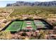 Aerial view of tennis and pickleball courts at 3119 S Prospector Cir, Gold Canyon, AZ 85118